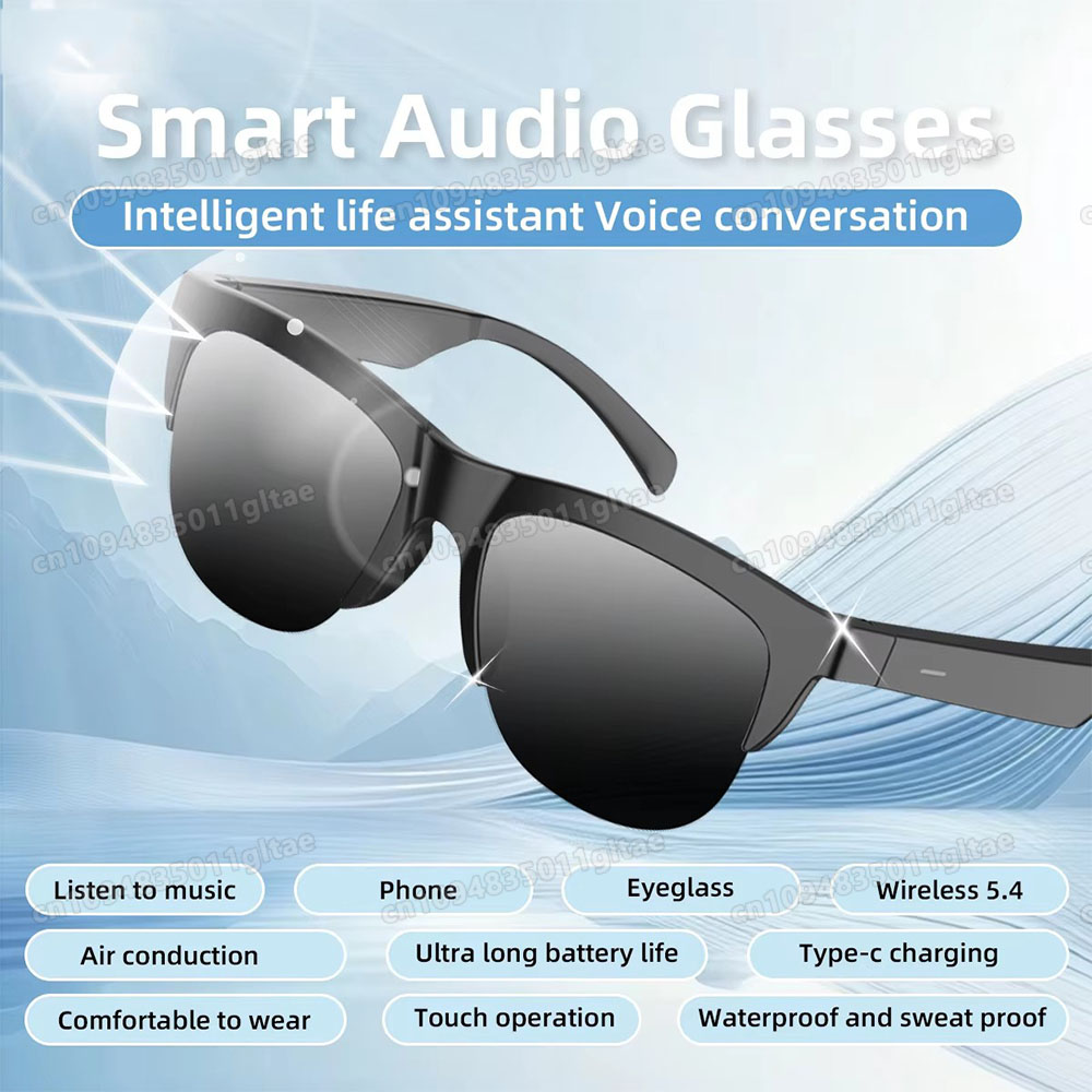Gaming Glasses Blue - New Camera Control Smart Glasses 2026
