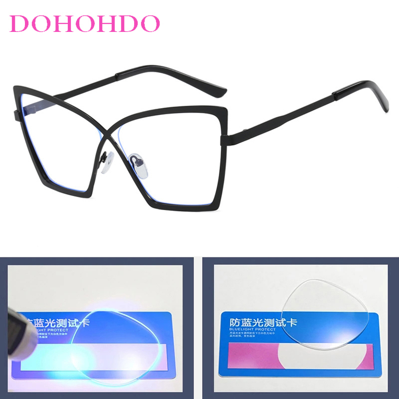 Fashion Luxury Design Metal Bi - Gaming Glasses Blue recension och pris