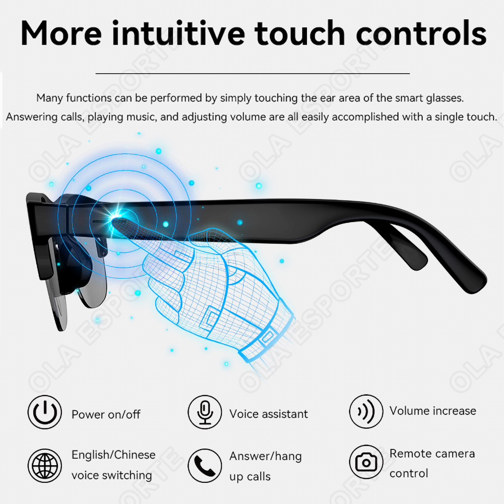 NEW Smart Glasses V5.3 Bluetoo - Esports Gamer recension och pris