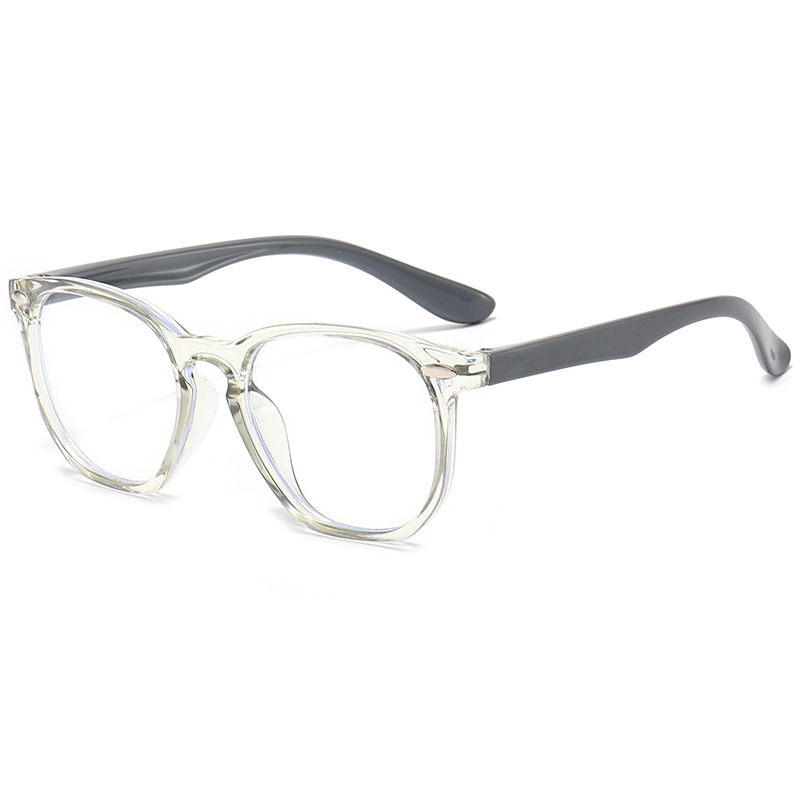 Transparent Round Computer Gla - Gaming Glasses Blue recension och pris