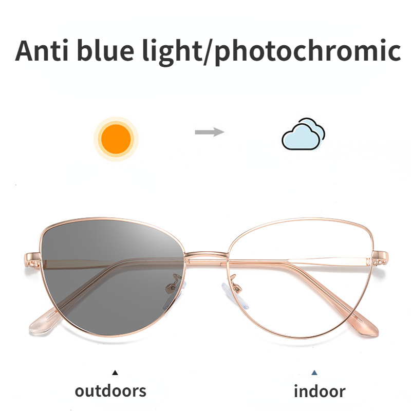 Cat Eye Photochromic Glasses R - Gaming Glasses Blue recension och pris