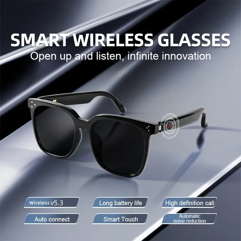 Camera Smart Glasses Bluetooth - Gaming Glasses Blue recension och pris