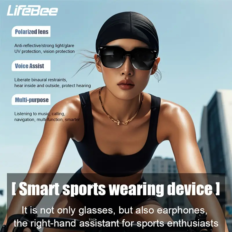 Camera Smart Glasses Bluetooth - Gaming Glasses Blue recension och pris