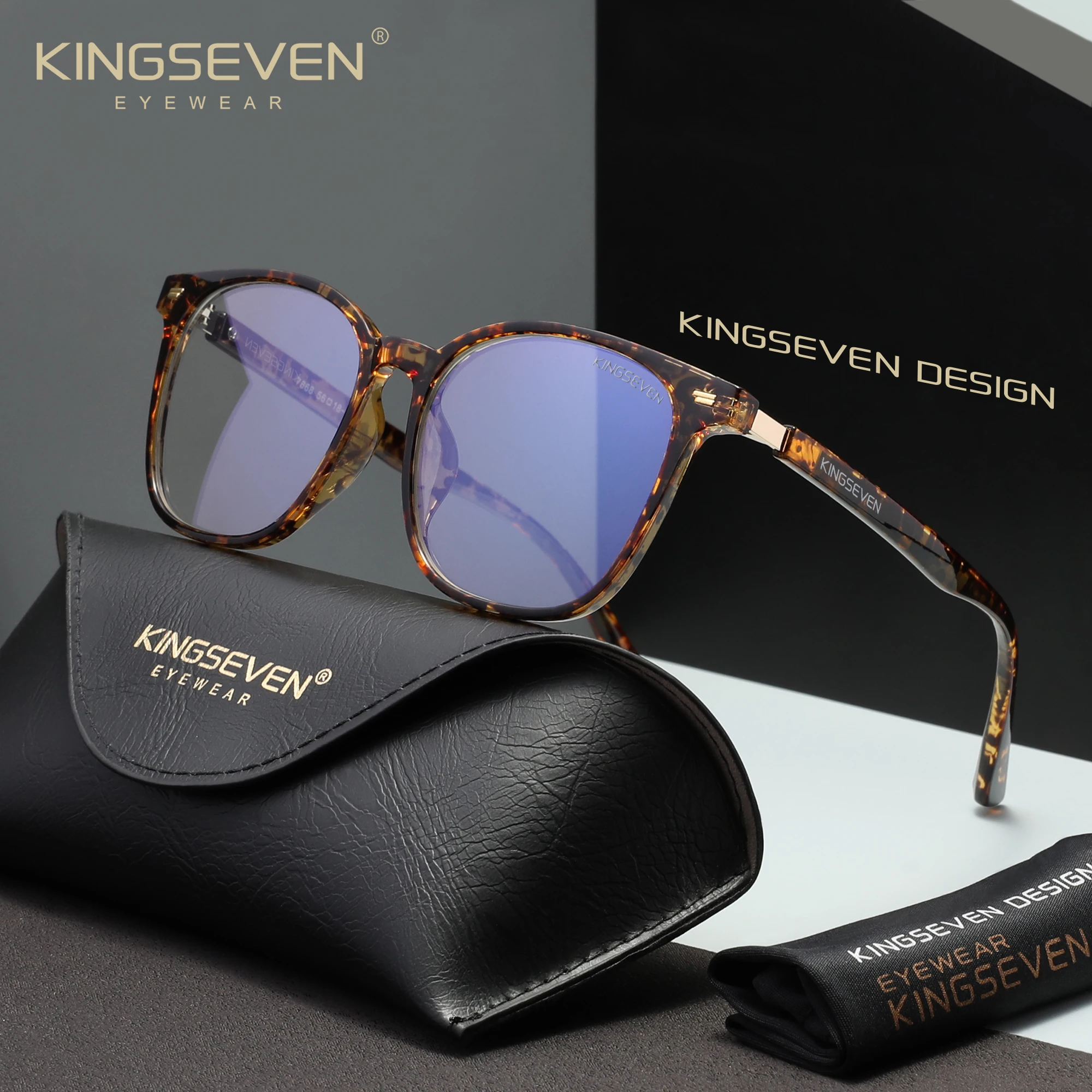 KINGSEVEN Retro Blue Blocking  - Gaming Glasses Blue recension och pris