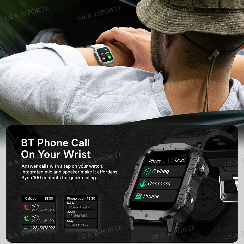 New Military Smart Watch Men I - Phase Esports & Gaming Festival recension och pris