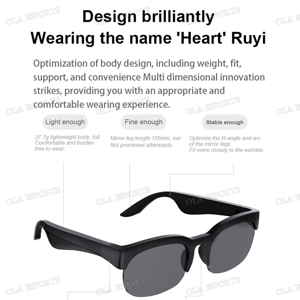 New Camera Control Smart Glass - Gaming Glasses Blue recension och pris
