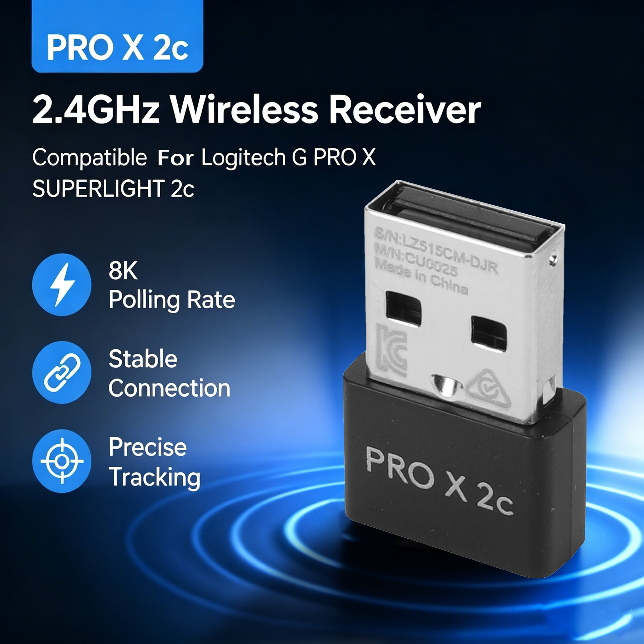 Convenient receiver suitable f - Logitech Mouse G Pro X Superlight recension och pris